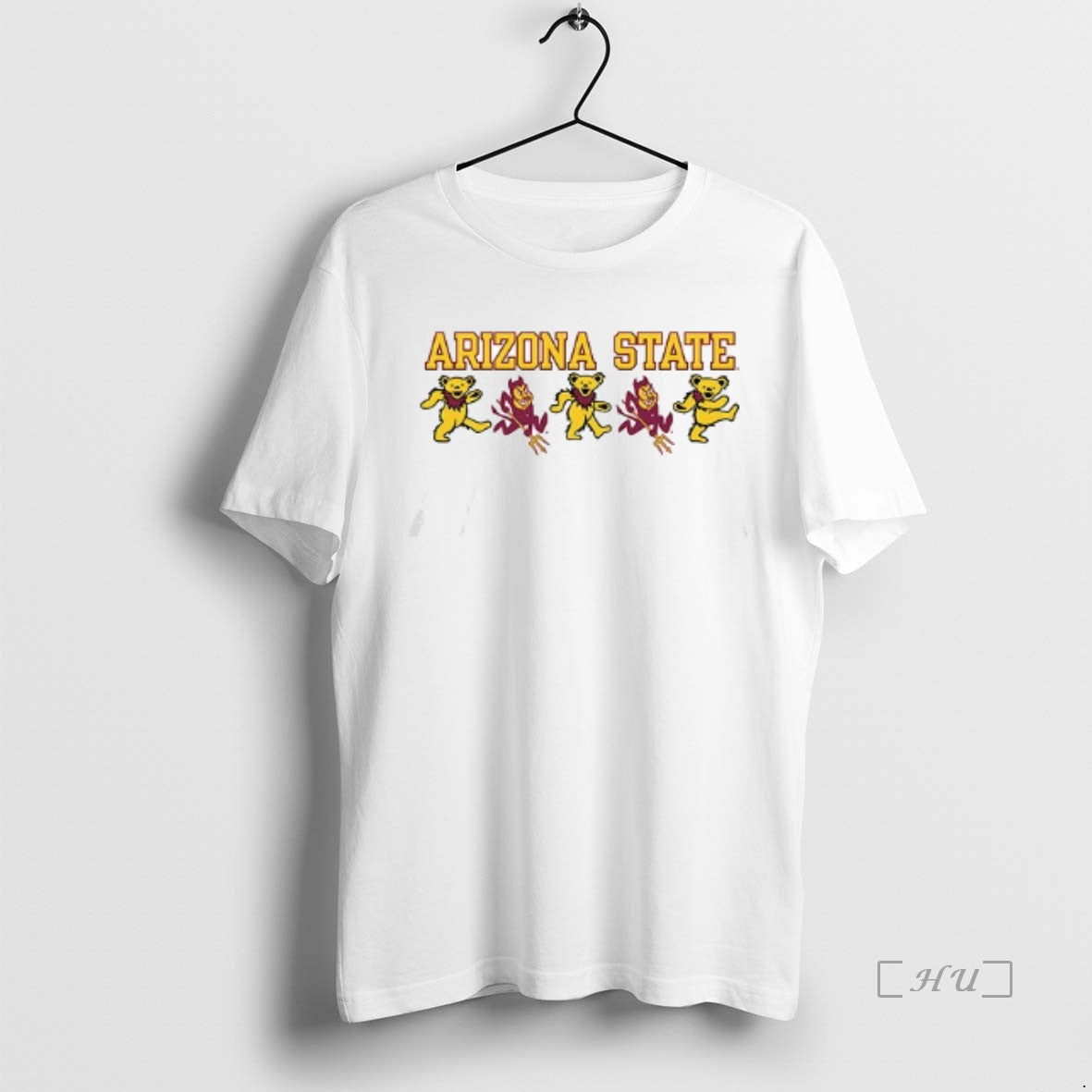 Officials Arizona State Sun Devils X Grateful Dead Dacing Bears Logo Parody Double Sided Graphic - T-Shirt, Sweatshirt, Hoodie