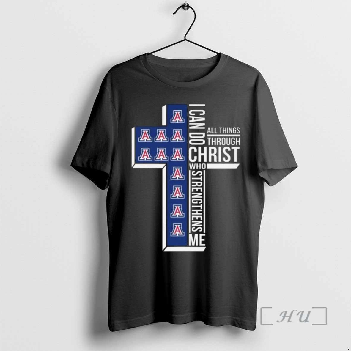 Officials Arizona Wildcats I Can Do All Things Through Christ Who Strengthens Me Cross Premium - T-Shirt, Sweatshirt, Hoodie