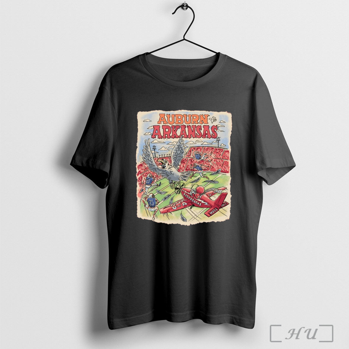 Officials Arkansas Razorbacks Vs Auburn Tigers Football Ncaa Game Day 2025 Painting T Shirt - T-Shirt, Sweatshirt, Hoodie