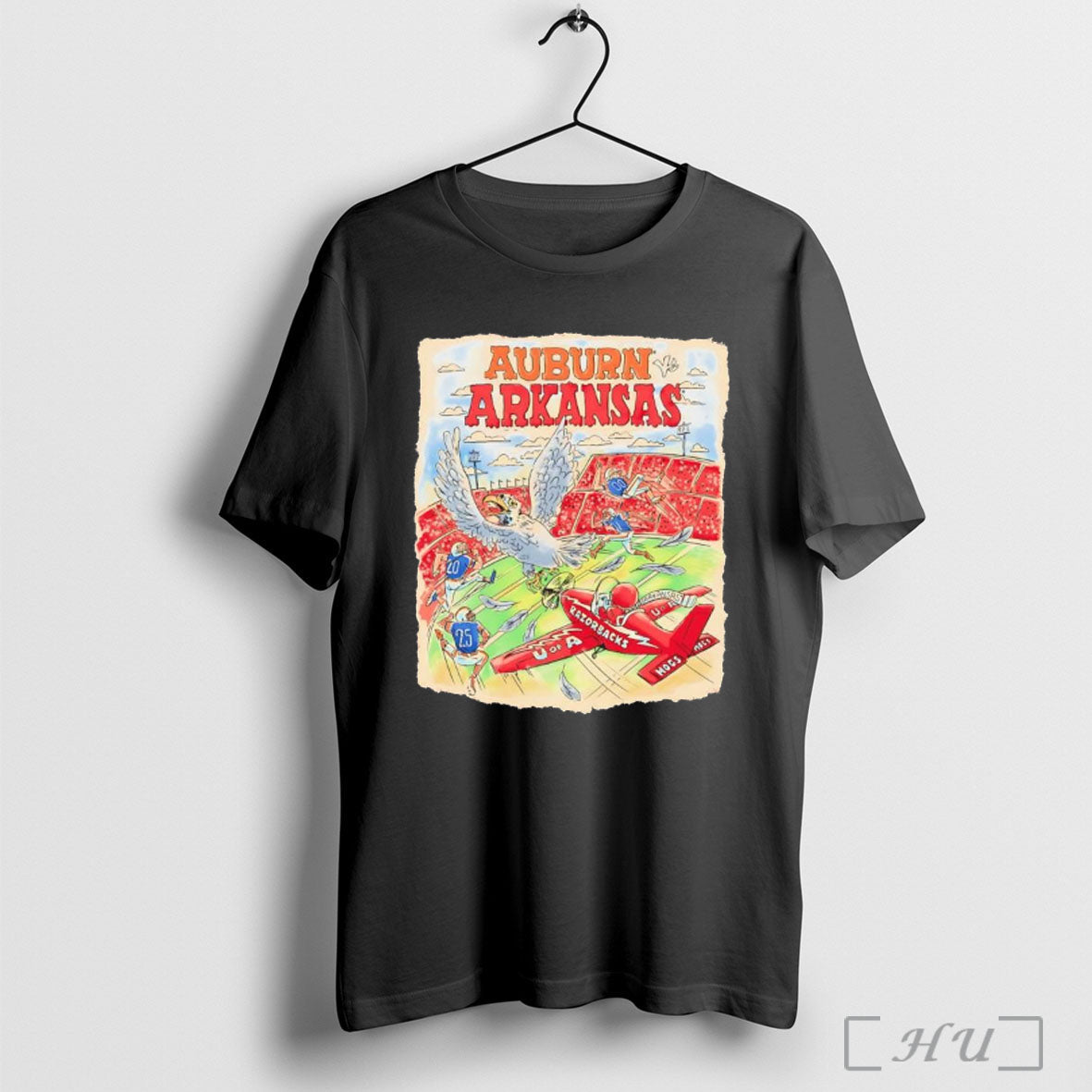 Officials Arkansas Razorbacks Vs Auburn Tigers Football Game Day 2025 T Shirt Unisex T-shirt, Sweatshirt, Hoodie, Long Sleeve Tee - T-Shirt, Sweatshirt, Hoodie