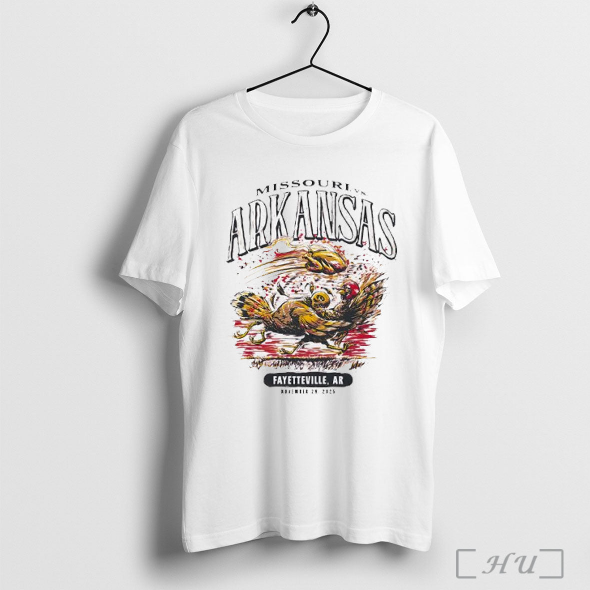 Officials Arkansas Razorbacks Vs Missouri Tigers Football Game Day 2025 T Shirt Unisex T-shirt, Sweatshirt, Hoodie, Long Sleeve Tee - T-Shirt, Sweatshirt, Hoodie