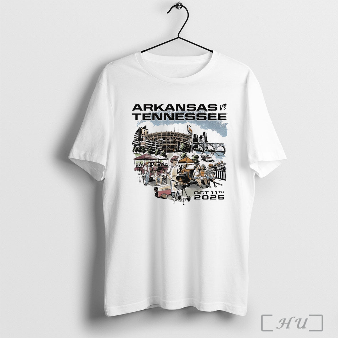 Officials Arkansas Razorbacks Vs Tennessee Volunteers Game Day October 11th 2025 Painting T Shirt - T-Shirt, Sweatshirt, Hoodie