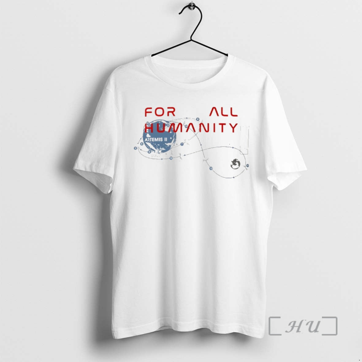 Officials Artemis Ii For All Humanity Nasa The Moon Unisex T-shirt, Sweatshirt, Hoodie, Long Sleeve Tee - T-Shirt, Sweatshirt, Hoodie
