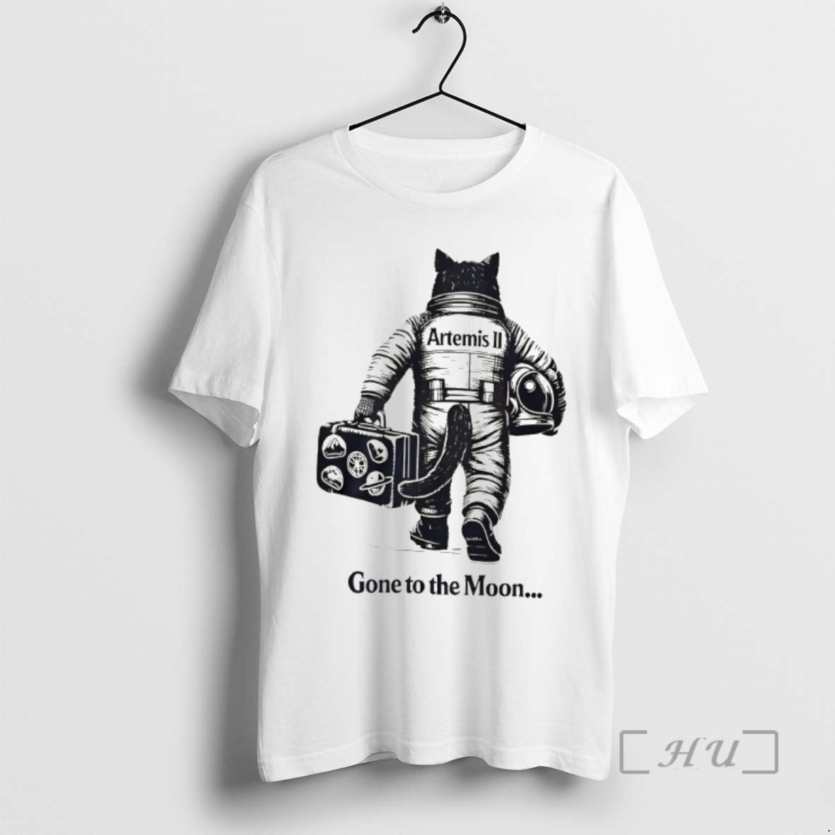 Officials Artemis Ii Mission Cat Astronaut Gone To The Moon Unisex T-shirt, Sweatshirt, Hoodie, Long Sleeve Tee - T-Shirt, Sweatshirt, Hoodie