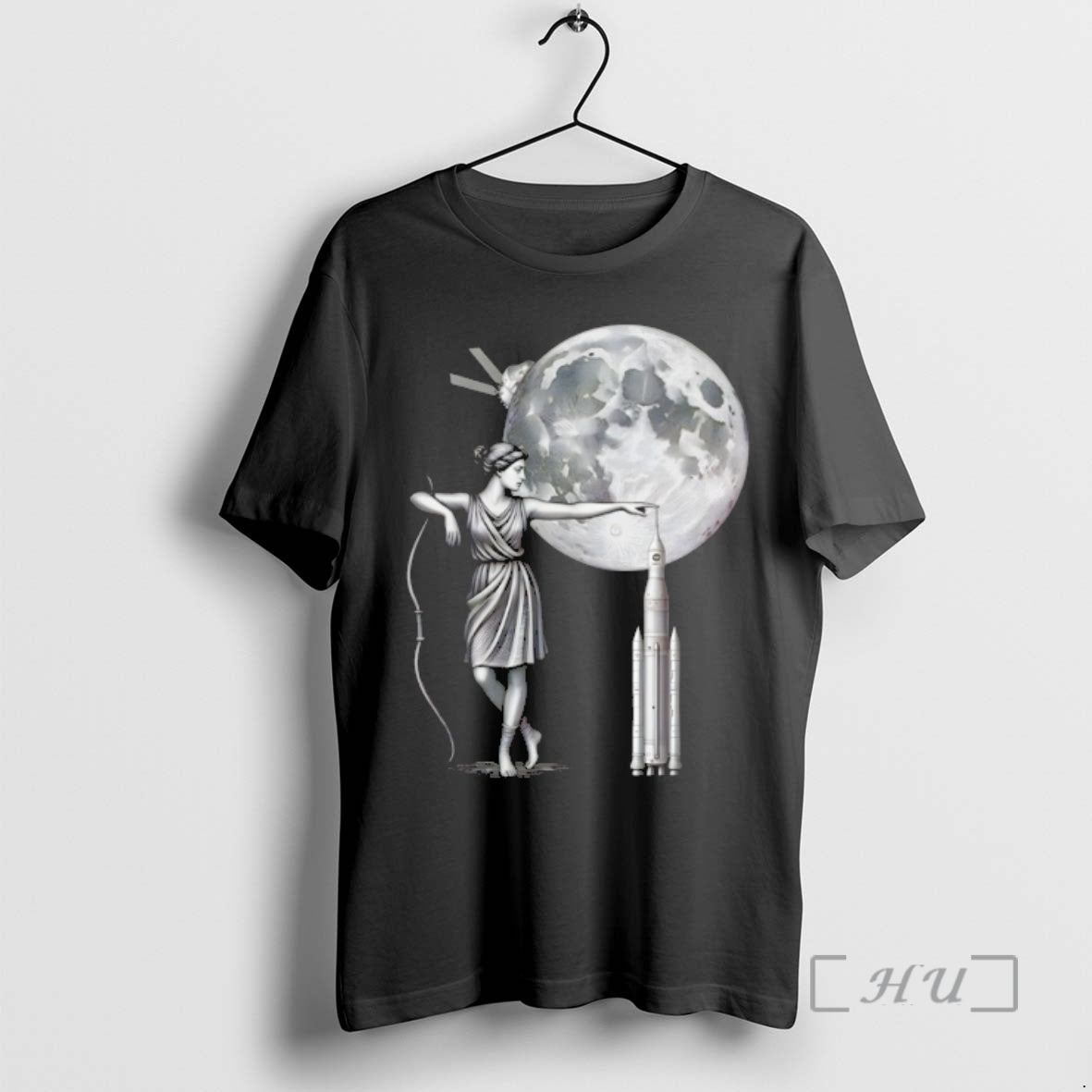 Officials Artemis Moon Goddess With Rocket Space Mission Vintage Unisex T-shirt, Sweatshirt, Hoodie, Long Sleeve Tee - T-Shirt, Sweatshirt, Hoodie
