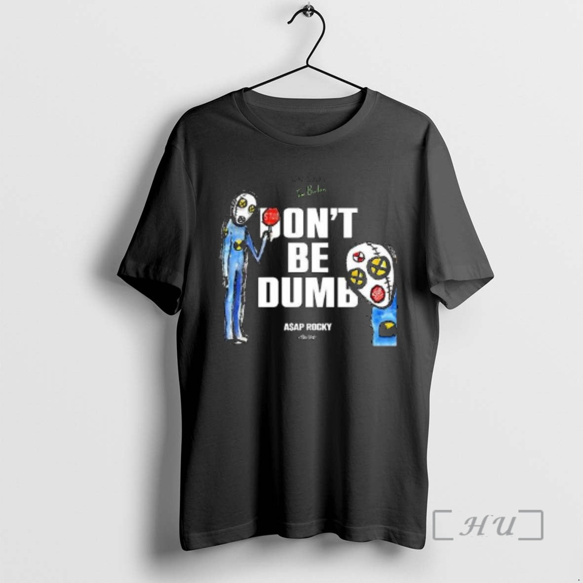 Officials Asap Rocky Album Dont Be Dumb National Nothing Day X Tim Burton Circle Black - T-Shirt, Sweatshirt, Hoodie