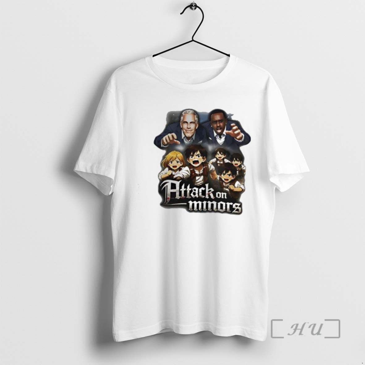 Officials Attack On Minors Satirical Anime Parody - T-Shirt, Sweatshirt, Hoodie