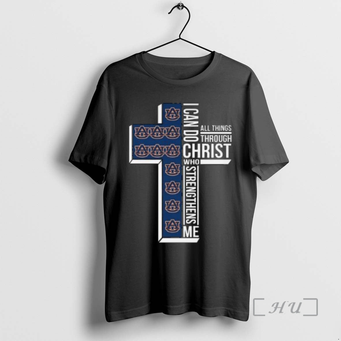 Officials Auburn Tigers I Can Do All Things Through Christ Who Strengthens Me Cross Circle - T-Shirt, Sweatshirt, Hoodie