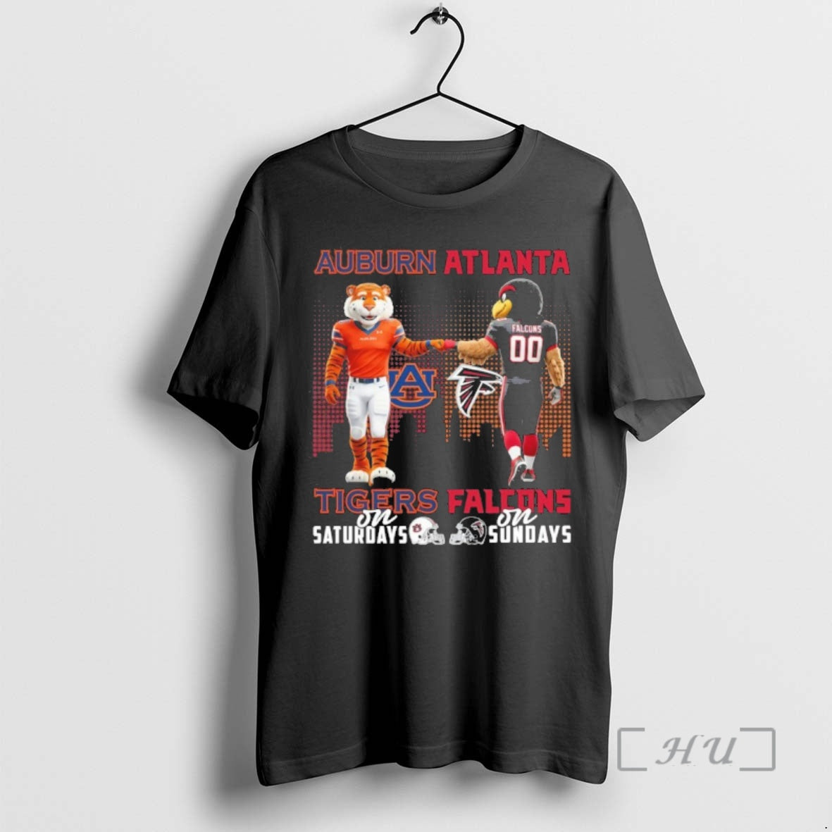 Officials Auburn Tigers On Saturdays X Atlanta Falcons On Sundays - T-Shirt, Sweatshirt, Hoodie