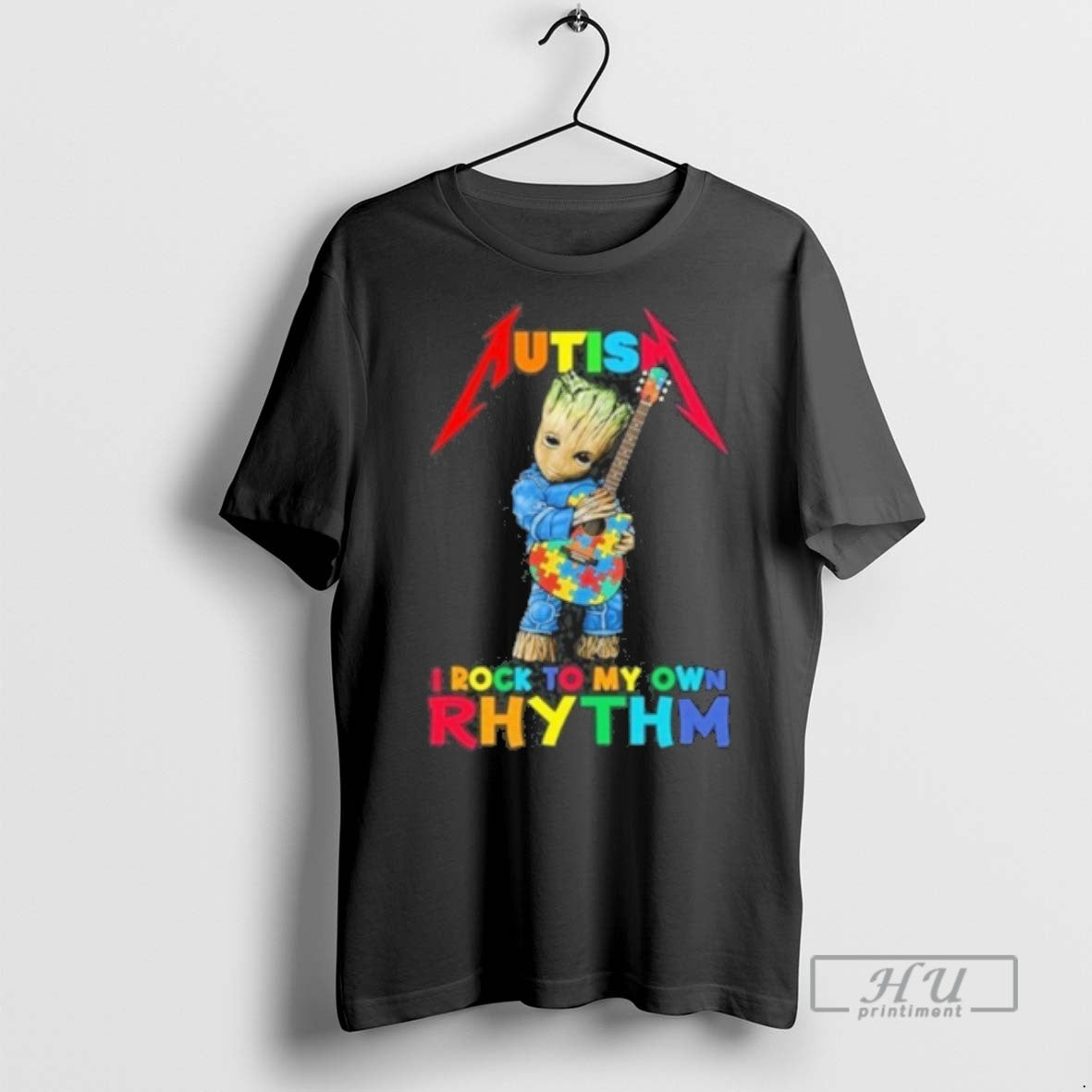 Officials Autism Groot I Rock To My Own Rhythm T Shirts Unisex T-shirt, Sweatshirt, Hoodie, Long Sleeve Tee - T-Shirt, Sweatshirt, Hoodie