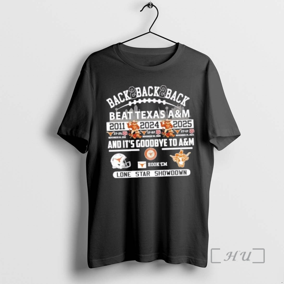 Officials Back 2 Back 2 Back Texas Longhorns Beat Texas Am Lone Star Showdown Premium - T-Shirt, Sweatshirt, Hoodie