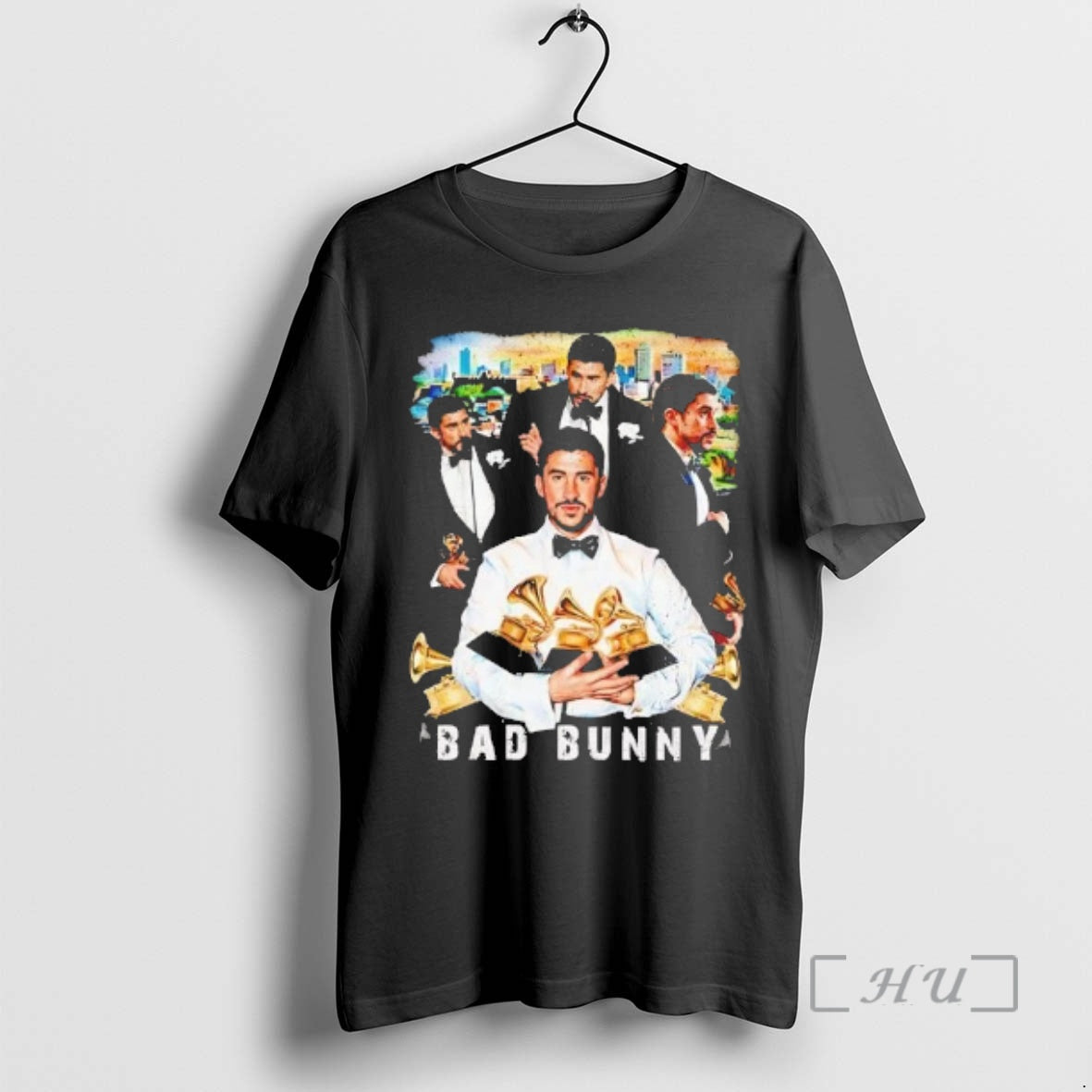 Officials Bad Bunny 2026 Grammy Award Winner 3 Trophy Tee - T-Shirt, Sweatshirt, Hoodie
