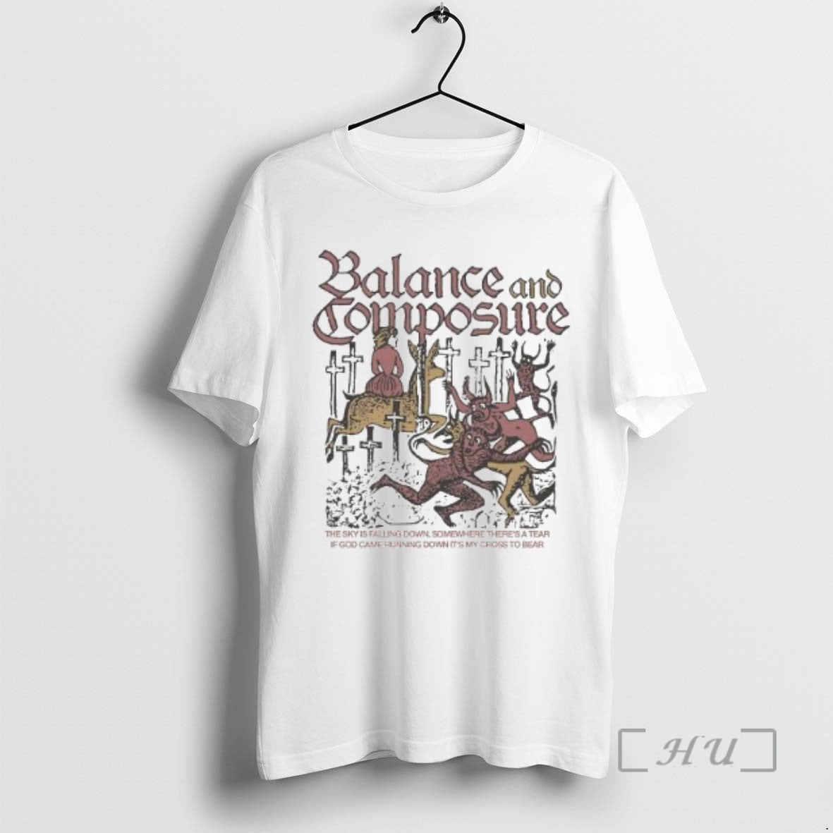 Officials Balance Composure Crosses Circle White - T-Shirt, Sweatshirt, Hoodie