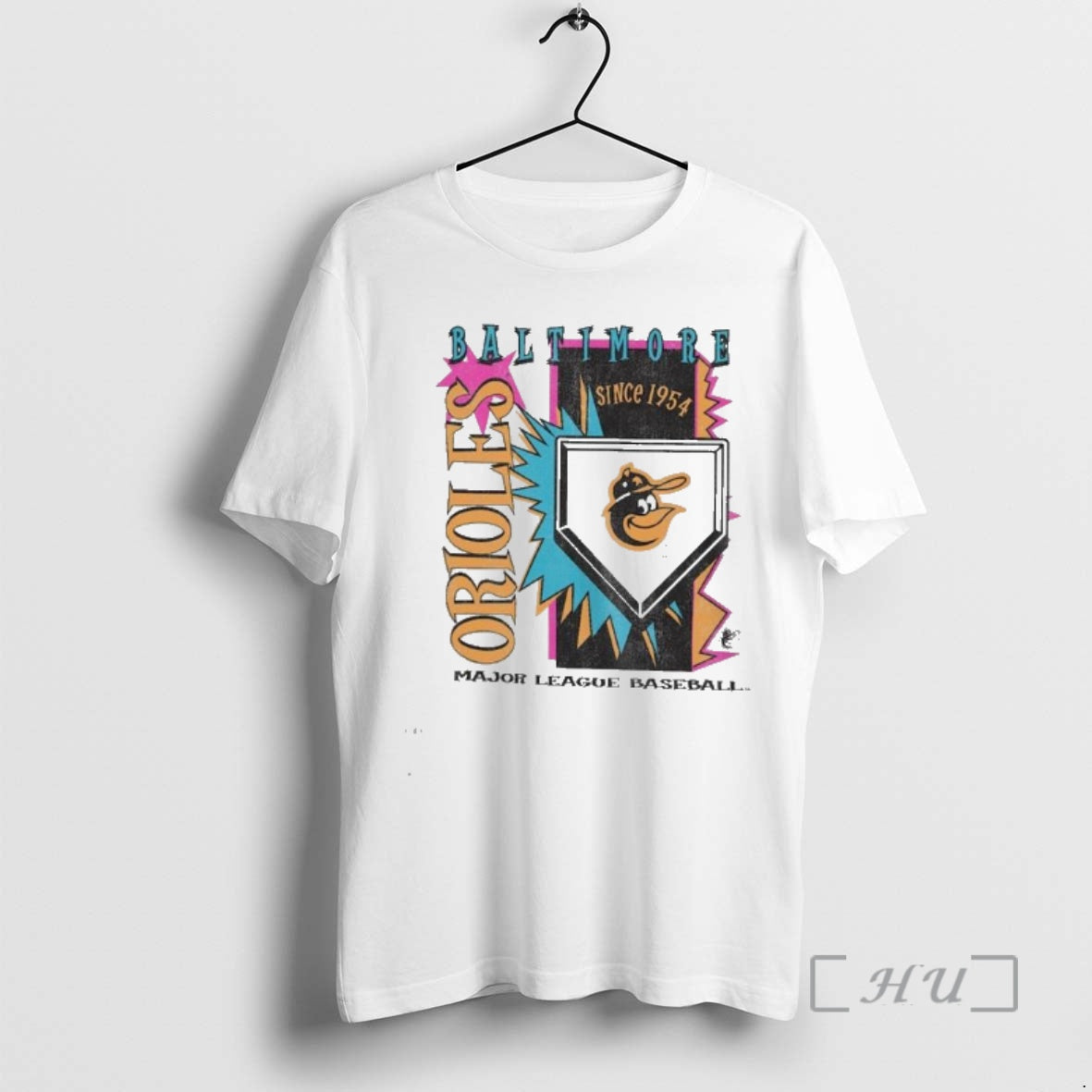 Officials Baltimore Orioles Major League Baseball Mitchell Ness Cooperstown Neon Field Shock Premium T Shirts - T-Shirt, Sweatshirt, Hoodie