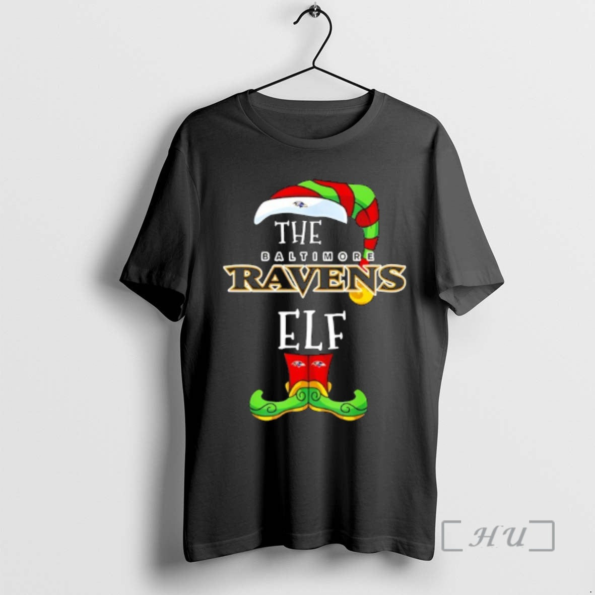 Officials Baltimore Ravens Christmas Elf - T-Shirt, Sweatshirt, Hoodie