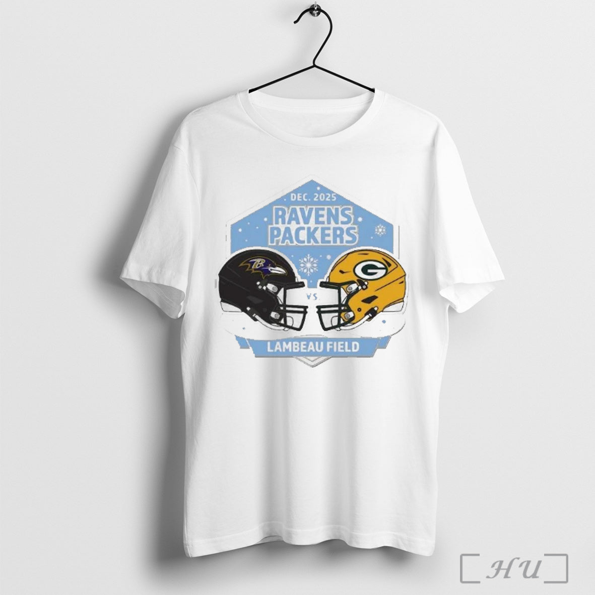 Officials Baltimore Ravens Vs Green Bay Packers Lambeau Field 2025 T Shirt Unisex T-shirt, Sweatshirt, Hoodie, Long Sleeve Tee - T-Shirt, Sweatshirt, Hoodie