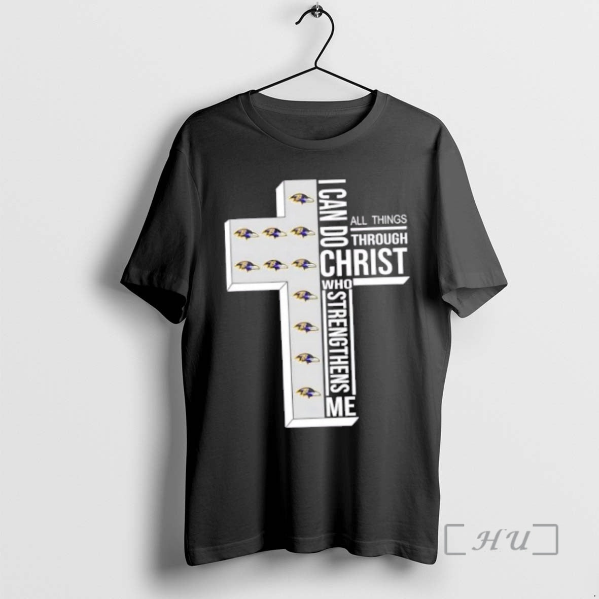Officials Baltimore Ravens Football X I Can Do All Things Through Christ Who Strengthens Me - T-Shirt, Sweatshirt, Hoodie