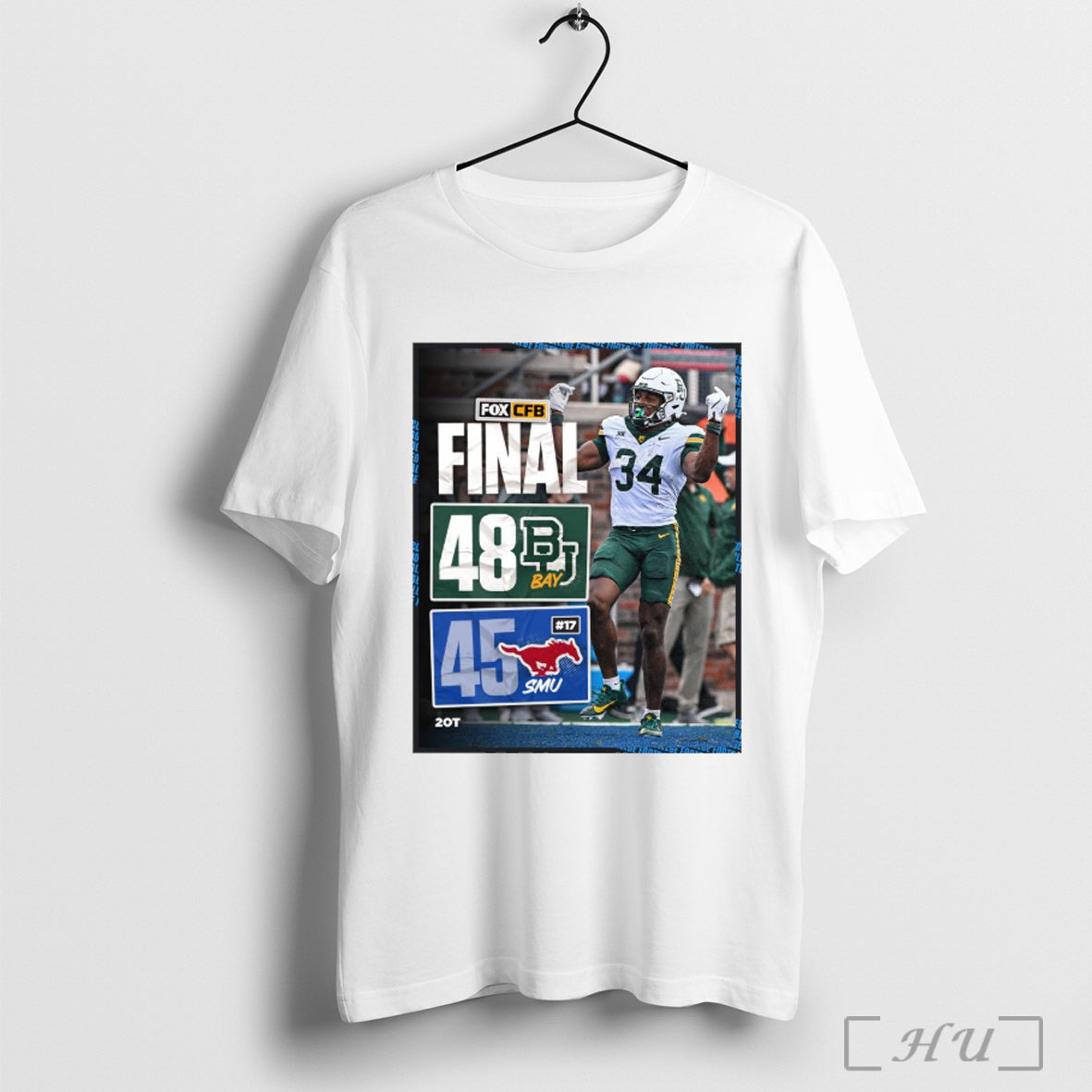 Officials Baylor Bears 48 45 Smu Mustangs Sep 6 2025 Cfb On Fox Poster Unisex T-shirt, Sweatshirt, Hoodie, Long Sleeve Tee - T-Shirt, Sweatshirt, Hoodie