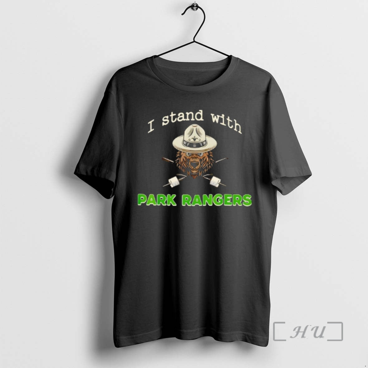 Officials Bear Wearing Campaign Hat I Stand With Park Rangers Vintage Premium T Shirts Sweater - T-Shirt, Sweatshirt, Hoodie