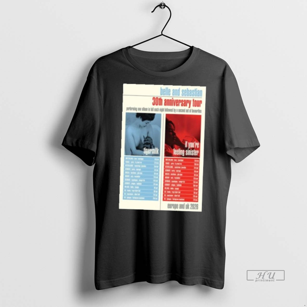 Officials Belle And Sebastian 30th Anniversary Tour Europe Uk 2026 T Shirt Sweater Unisex T-shirt, Sweatshirt, Hoodie, Long Sleeve Tee - T-Shirt, Sweatshirt, Hoodie