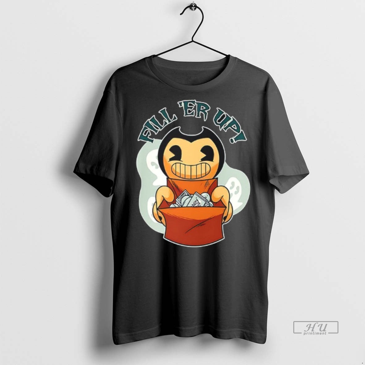 Officials Bendy And The Fill Er Up Halloween Shirt Sweater Unisex T-shirt, Sweatshirt, Hoodie, Long Sleeve Tee - T-Shirt, Sweatshirt, Hoodie