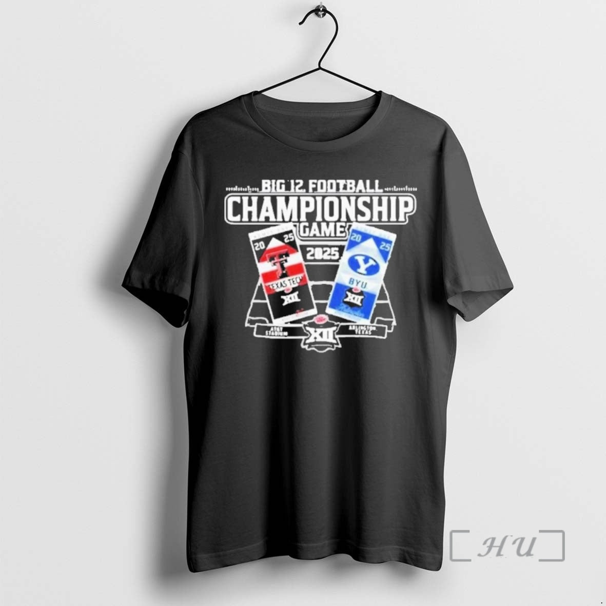 Officials Big 12 2025 Football Championship Red Raiders Vs Cougars - T-Shirt, Sweatshirt, Hoodie