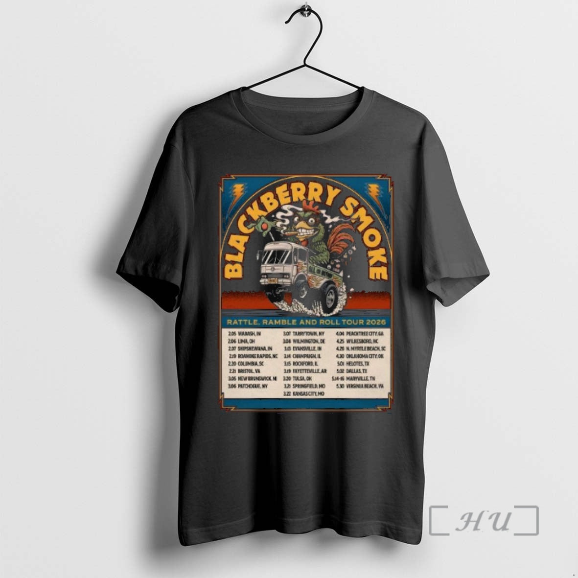 Officials Blackberry Smoke Rattle Ramble And Roll 2026 Tour - T-Shirt, Sweatshirt, Hoodie