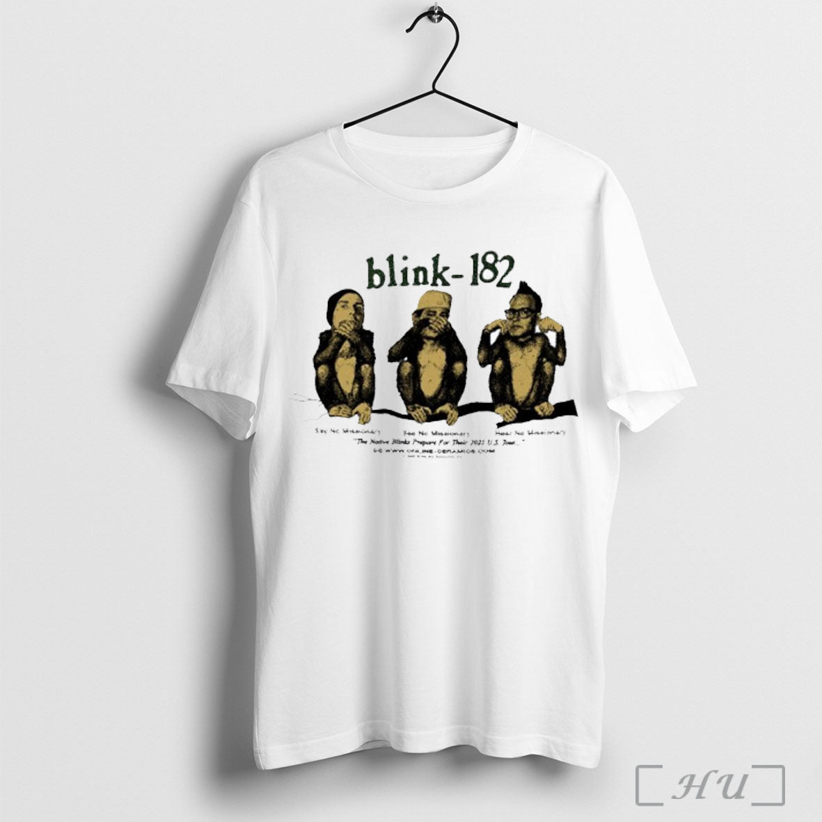 Officials Blink 182 Say No Missionary See No Missionary Hear No Missionary The Native Blinks - T-Shirt, Sweatshirt, Hoodie