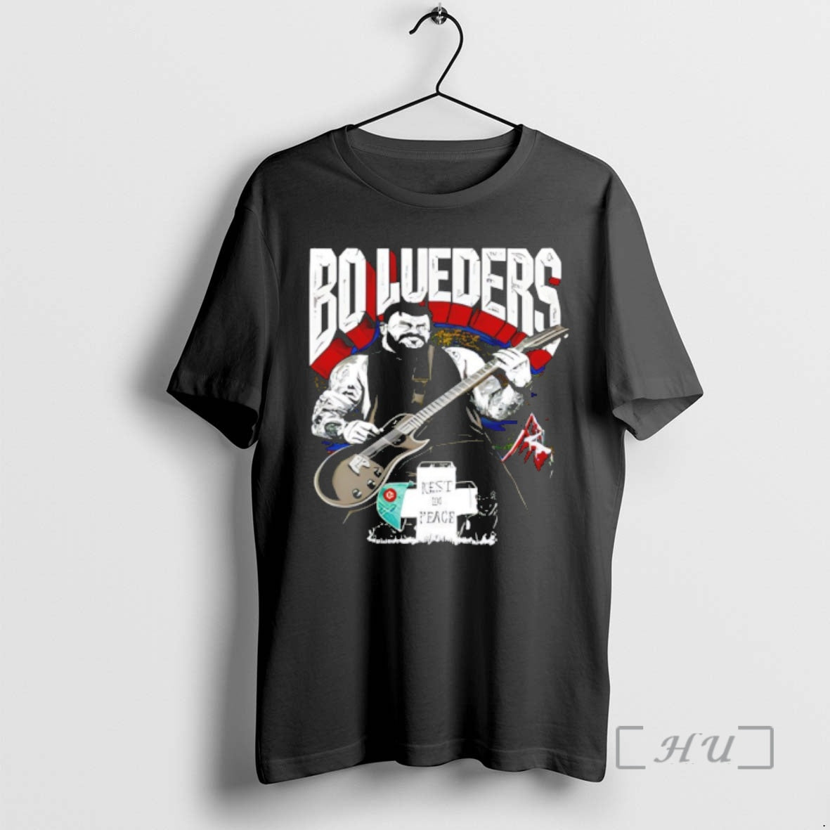 Officials Bo Lueders Guitar Rest In Peace Vintage Unisex T-shirt, Sweatshirt, Hoodie, Long Sleeve Tee - T-Shirt, Sweatshirt, Hoodie
