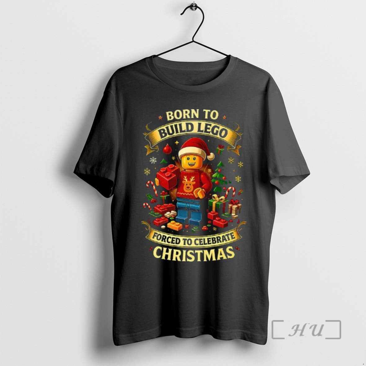 Officials Born To Build Lego Forced To Celebrate Christmas - T-Shirt, Sweatshirt, Hoodie