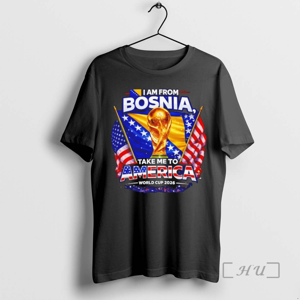 Officials Bosnia Usa World Cup 2026 I Am From Bosnia American Flag Premium T Shirts Unisex T-shirt, Sweatshirt, Hoodie, Long Sleeve Tee - T-Shirt, Sweatshirt, Hoodie