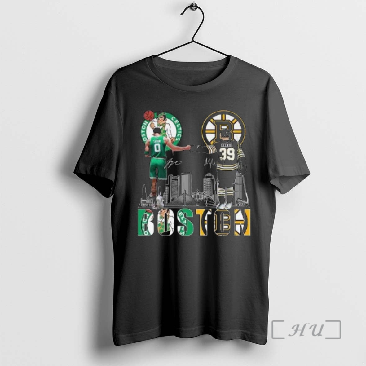 Officials Boston Celtics Jayson Tatum Boston Bruins Morgan Geekie 2025 Circle Black Premium T Shirts - T-Shirt, Sweatshirt, Hoodie