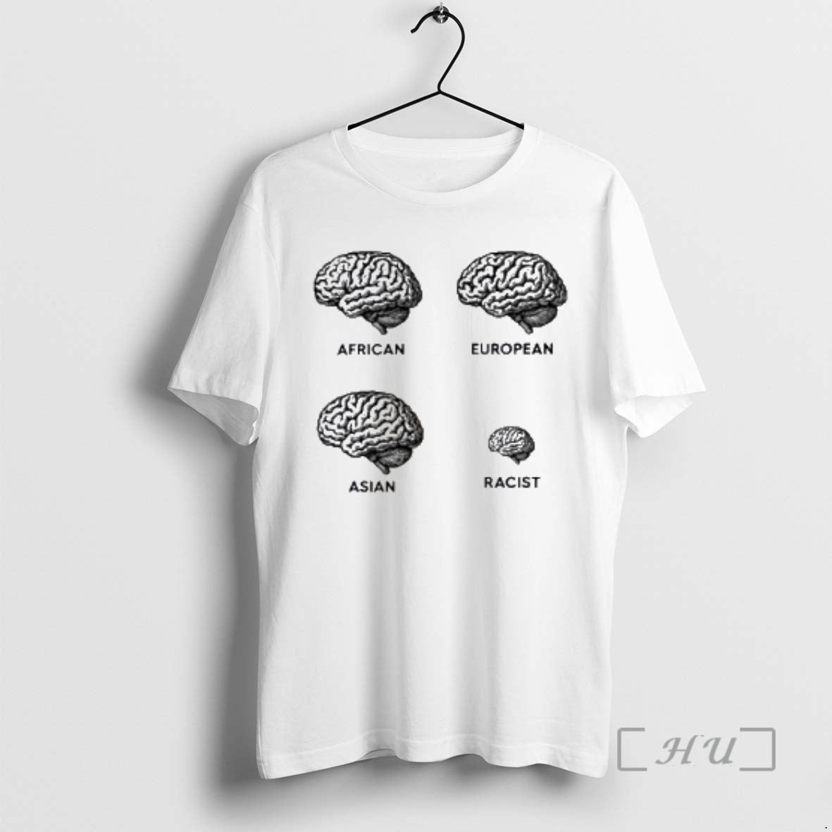 Officials Brains African European Asian Racist - T-Shirt, Sweatshirt, Hoodie
