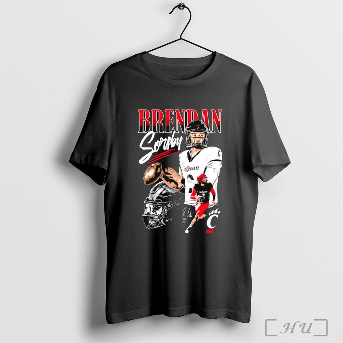 Officials Brendan Sorsby Cincinnati Bearcats Football Graphic T Shirt Unisex T-shirt, Sweatshirt, Hoodie, Long Sleeve Tee - T-Shirt, Sweatshirt, Hoodie