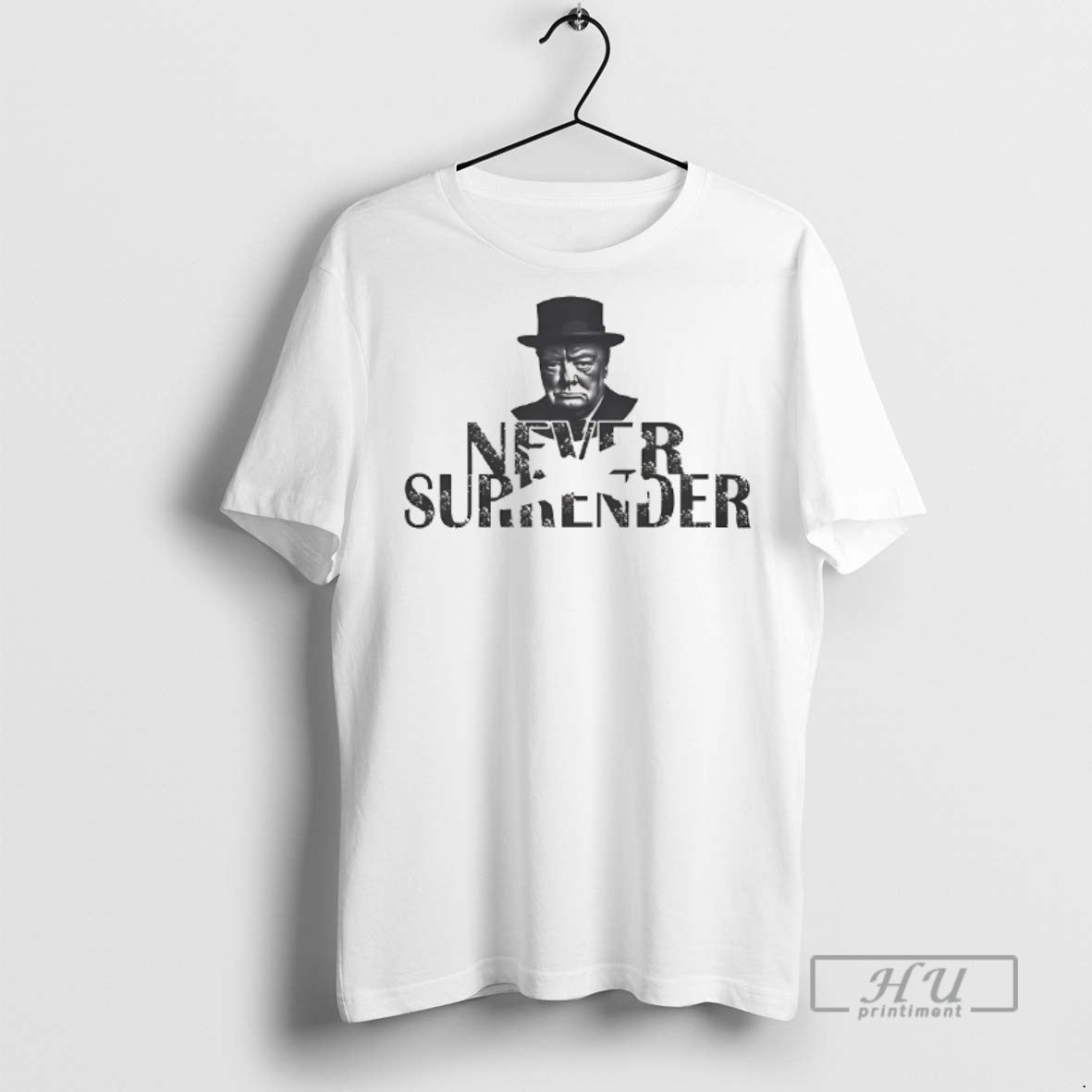 Officials British Churchill Never Surrender T Shirts Unisex T-shirt, Sweatshirt, Hoodie, Long Sleeve Tee - T-Shirt, Sweatshirt, Hoodie