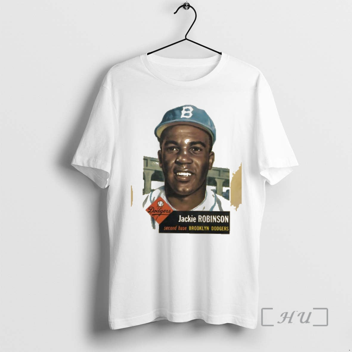Officials Brooklyn Dodgers Jackie Robinson Topps Dodgers Baseball Card Unisex T-shirt, Sweatshirt, Hoodie, Long Sleeve Tee - T-Shirt, Sweatshirt, Hoodie