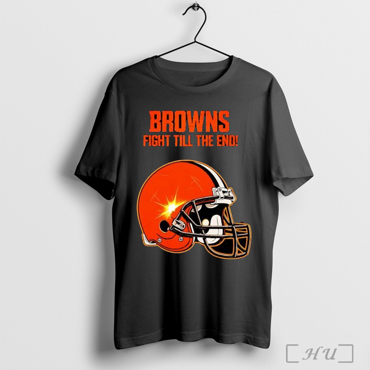 Officials Browns Fight Till The End Football Helmet Dog Graphic T Shirt Unisex T-shirt, Sweatshirt, Hoodie, Long Sleeve Tee - T-Shirt, Sweatshirt, Hoodie
