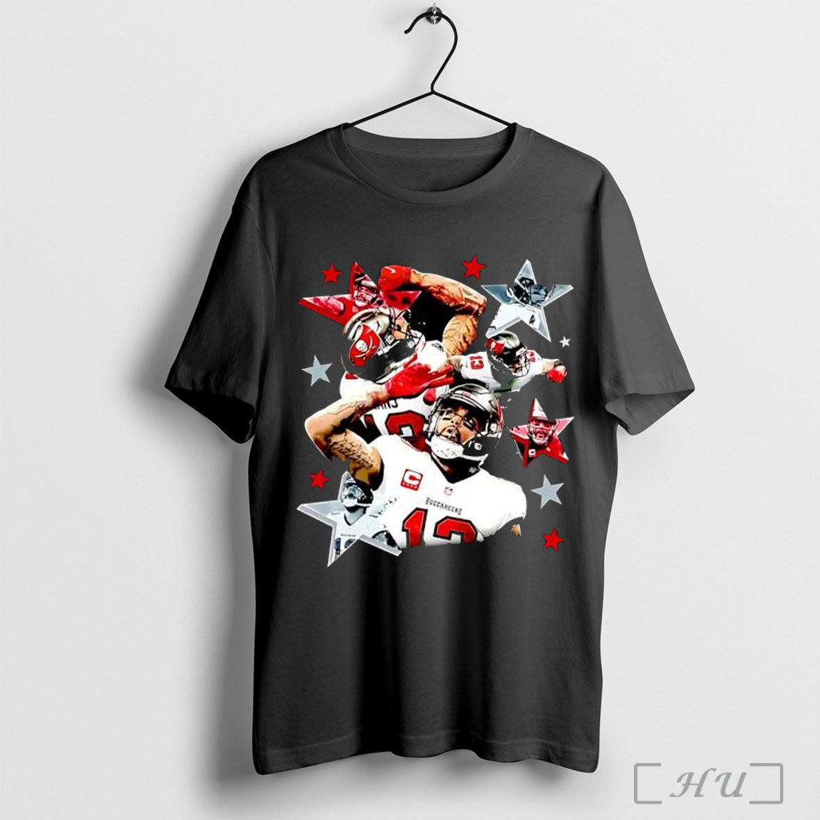 Officials Buccaneers Red And Pewter Stars Football Team T Shirt Unisex T-shirt, Sweatshirt, Hoodie, Long Sleeve Tee - T-Shirt, Sweatshirt, Hoodie