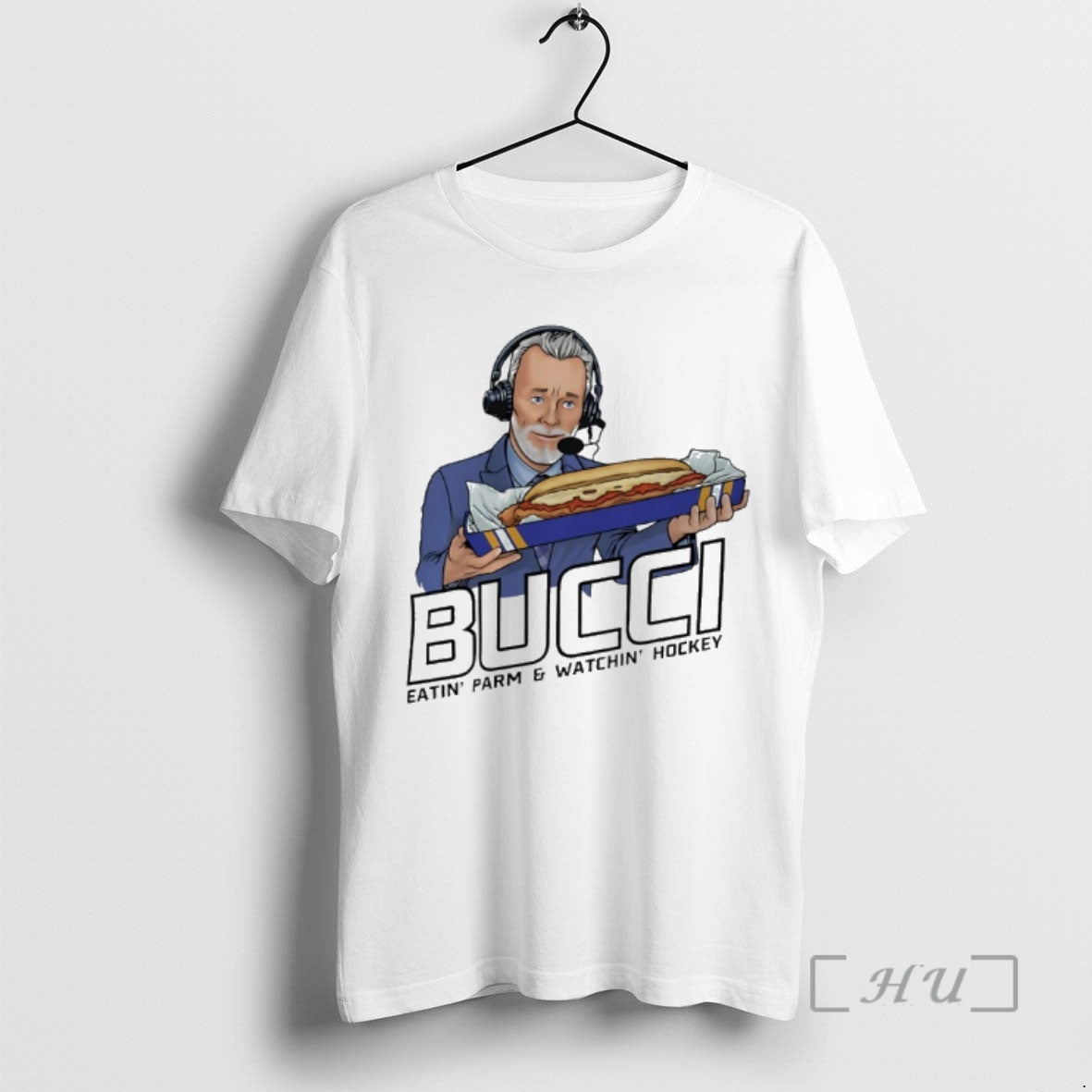 Officials Bucci Eatin Parm And Watchin Hockey And Chicken Parm - T-Shirt, Sweatshirt, Hoodie