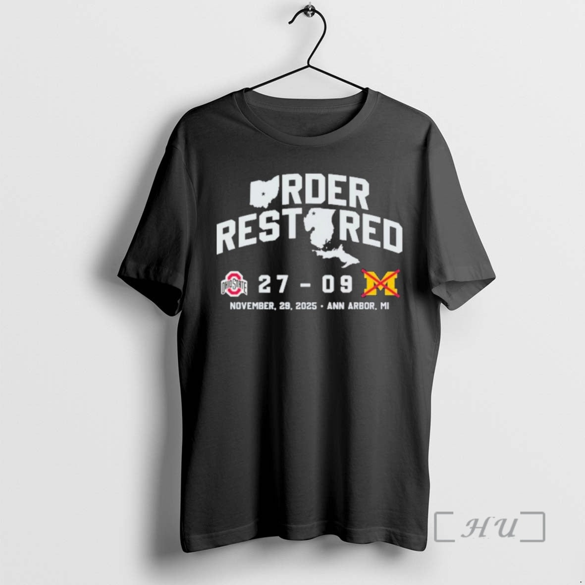 Officials Buckeyes Order Restored 27 9 November 29 2025 - T-Shirt, Sweatshirt, Hoodie