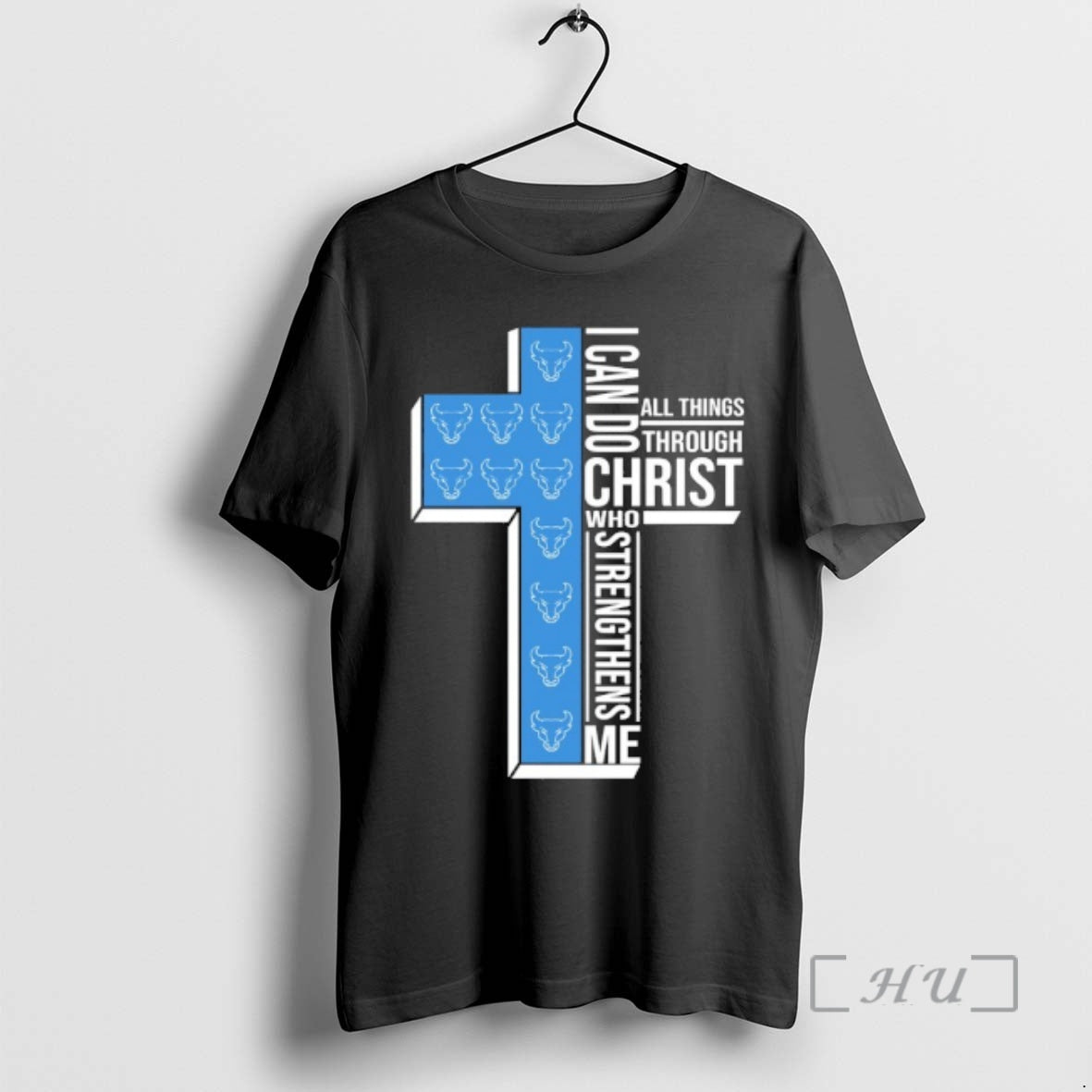 Officials Buffalo Bulls Cross I Can Do All Things Through Christ Who Strengthen Me Premium - T-Shirt, Sweatshirt, Hoodie