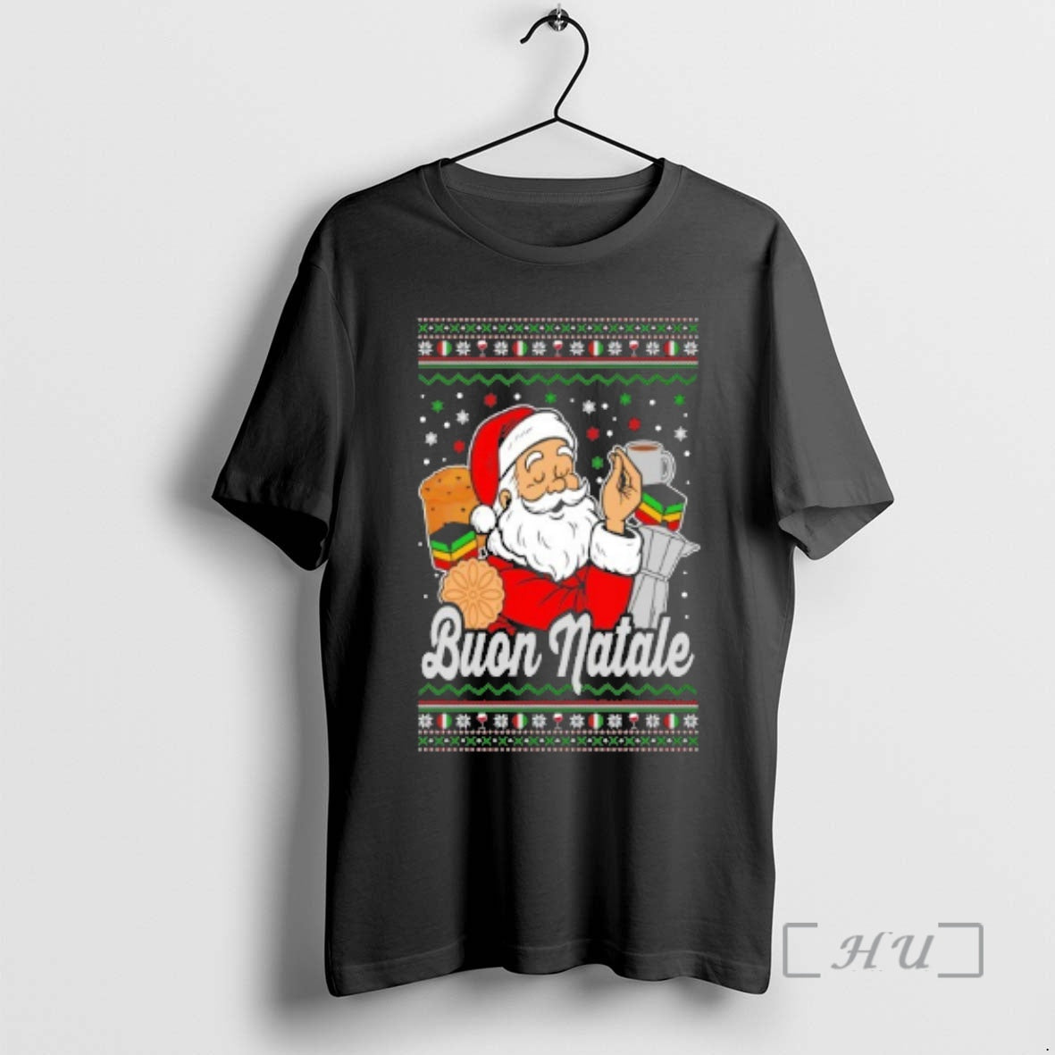Officials Buon Natale Italian Santa Claus Ugly Christmas Sweat - T-Shirt, Sweatshirt, Hoodie