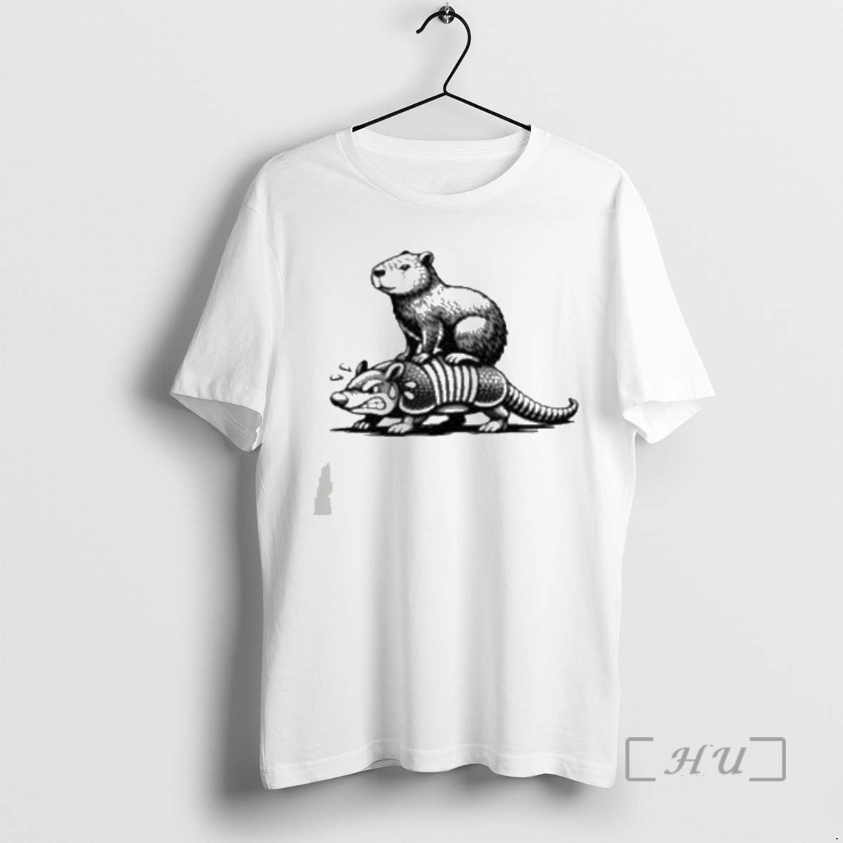 Officials Capybara Riding Armadillo - T-Shirt, Sweatshirt, Hoodie