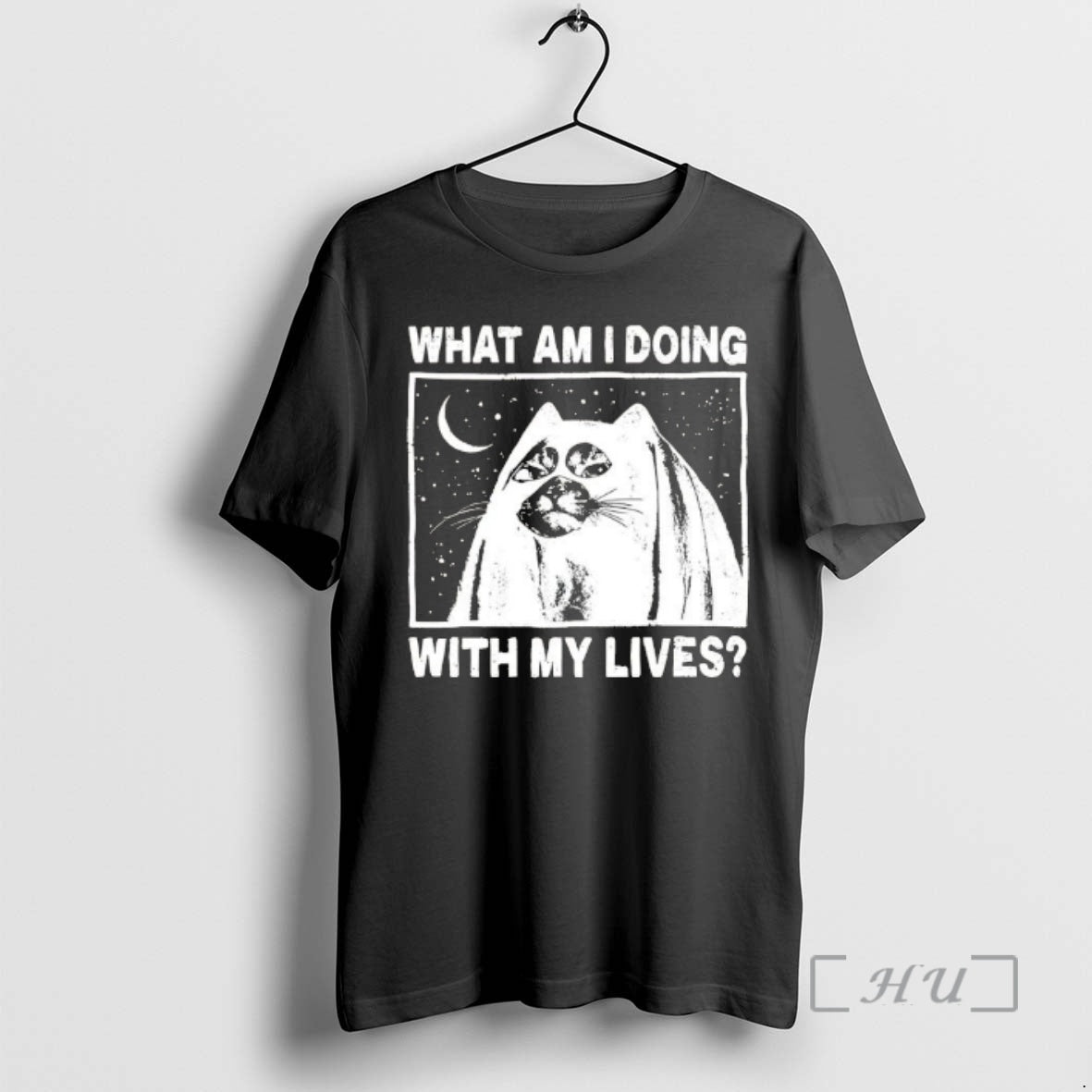 Officials Cat What Am I Doing With My Lives - T-Shirt, Sweatshirt, Hoodie