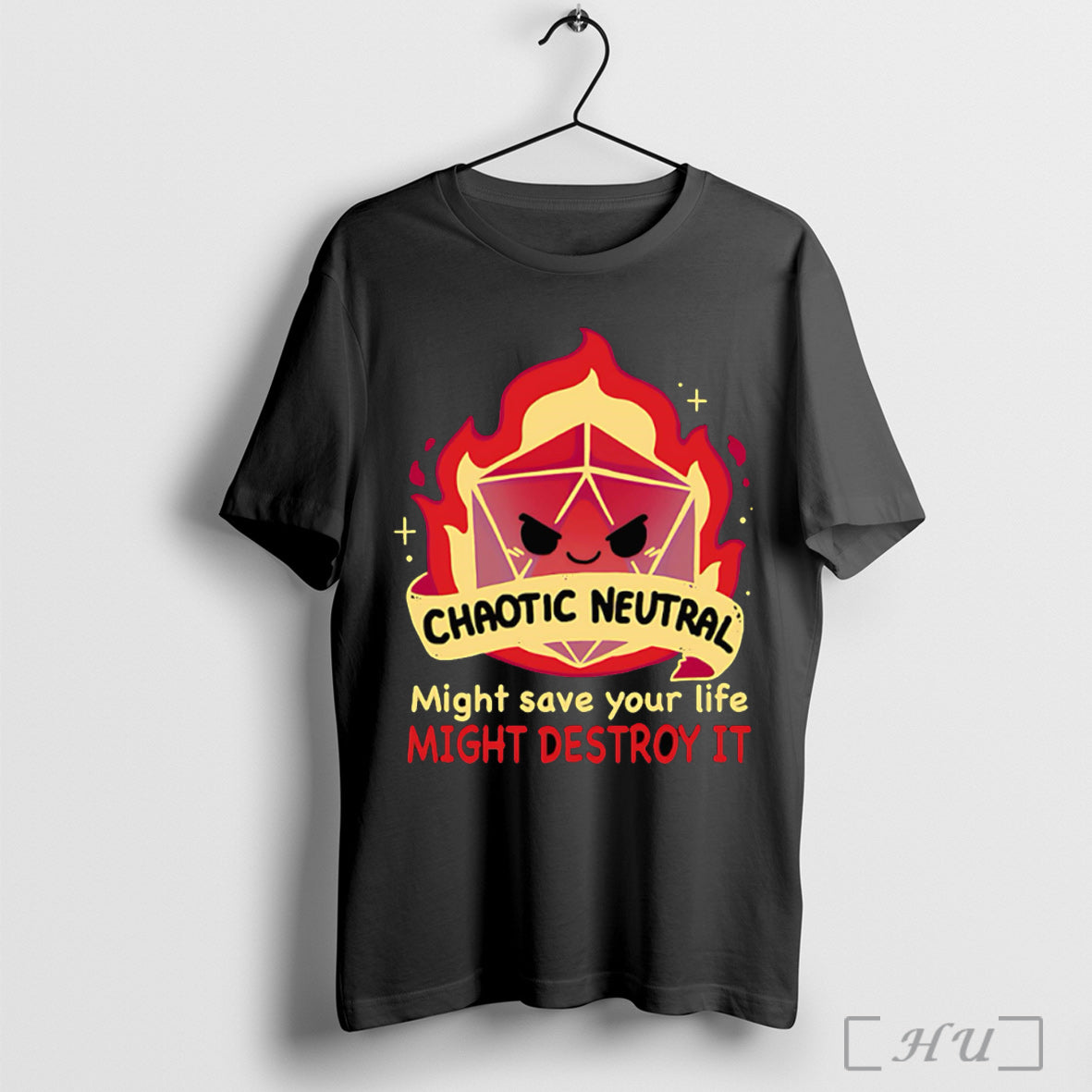 Officials Chaotic Neutral Might Save Your Life Might Destroy It T Shirt Unisex T-shirt, Sweatshirt, Hoodie, Long Sleeve Tee - T-Shirt, Sweatshirt, Hoodie