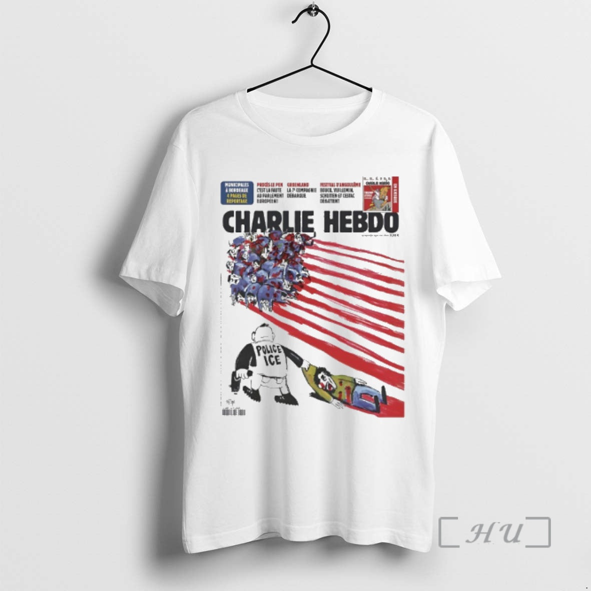 Officials Charlie Hebdo Police Ice - T-Shirt, Sweatshirt, Hoodie