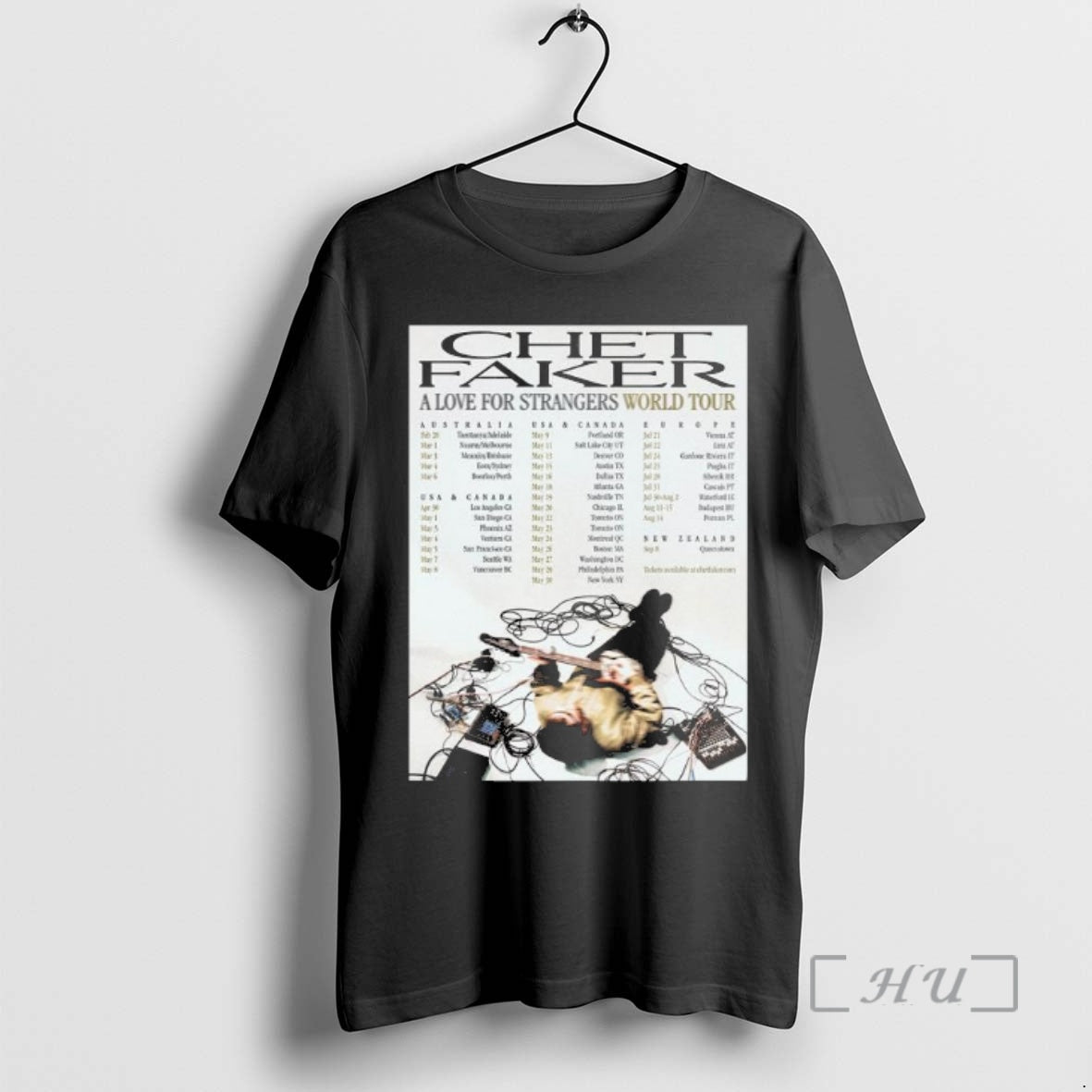 Officials Chet Faker A Love For Strangers World Tour 2026 Unisex T-shirt, Sweatshirt, Hoodie, Long Sleeve Tee - T-Shirt, Sweatshirt, Hoodie