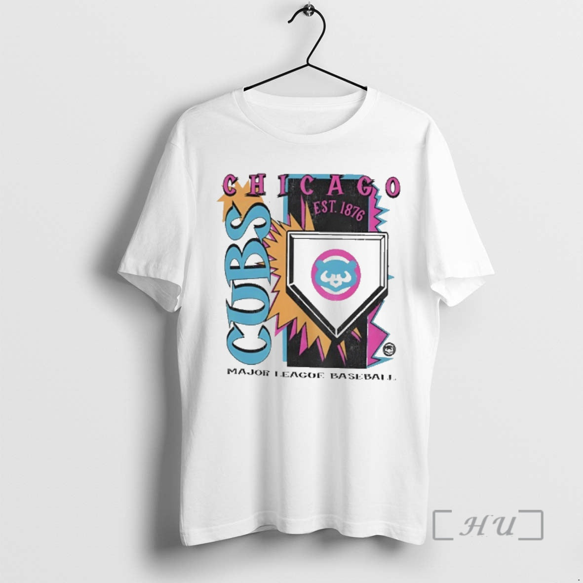 Officials Chicago Cubs 1976 Mlb Cooperstown Neon Field Shock Unisex T-shirt, Sweatshirt, Hoodie, Long Sleeve Tee - T-Shirt, Sweatshirt, Hoodie