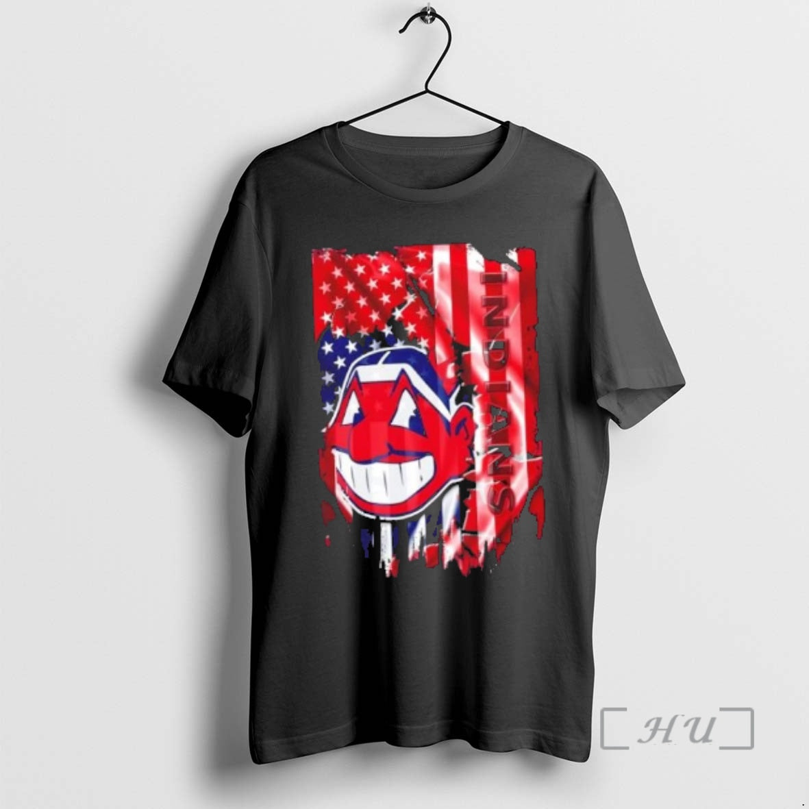 Officials Cleveland Indians Baseball X American Flag - T-Shirt, Sweatshirt, Hoodie