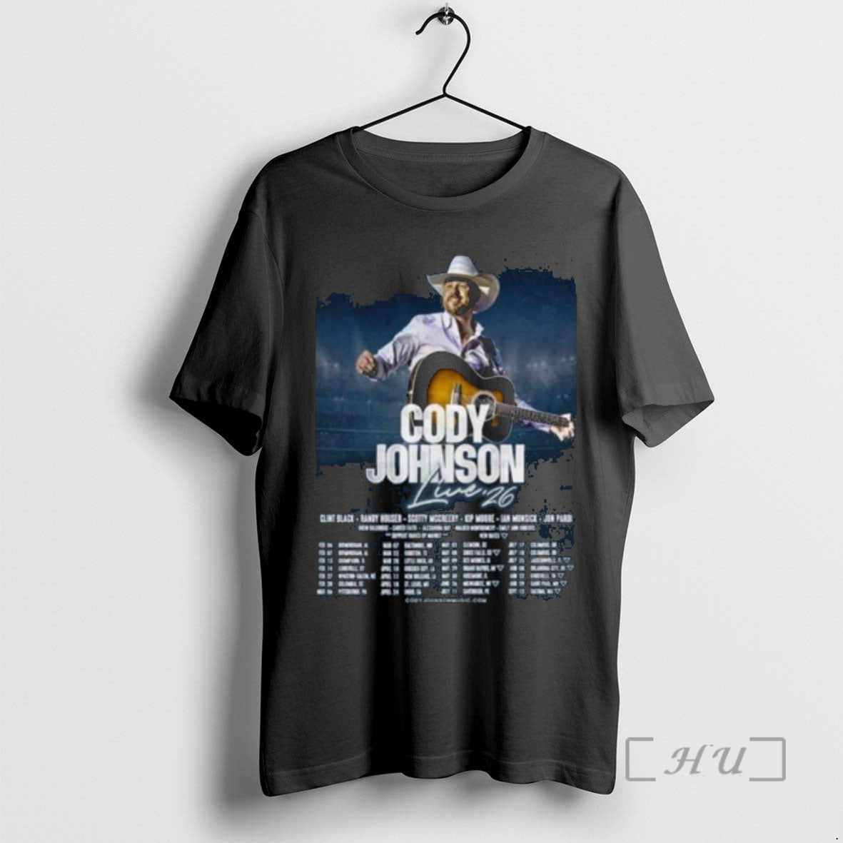 Officials Cody Johnson Live 26 North America Tour 2026 Schedule Tour Dates Premium T Shirts - T-Shirt, Sweatshirt, Hoodie